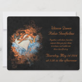 Butterflies bij Samhain Handfasting Invitation Kaart (Voorkant)