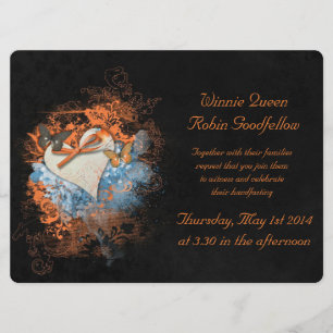 Butterflies bij Samhain Handfasting Invitation Kaart