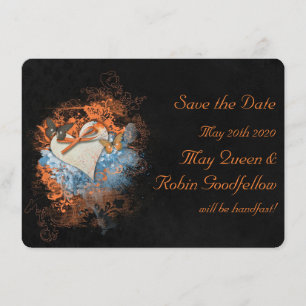 Butterflies bij Samhain Wedding Save the Date Card