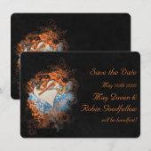 Butterflies bij Samhain Wedding Save the Date Card (Voorkant / Achterkant)
