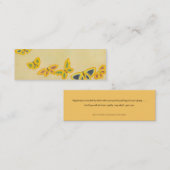 Butterflies - Bladwijzer Mini Visitekaartje (Voorkant / Achterkant)