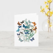 Butterflies - blanco kaart (Gele Bloem)