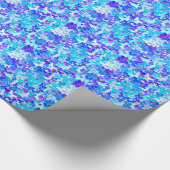 Butterflies, blauw, turquoise, lavender cadeaupapier (Hoek)