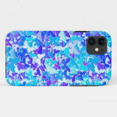 Butterflies, blauw, turquoise, lavender Case-Mate iPhone case (Achterkant (horizontaal))