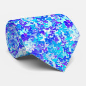 Butterflies, blauw, turquoise, lavender stropdas (Opgerold)