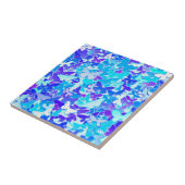 Butterflies, blauw, turquoise, lavender tegeltje (Zijkant)