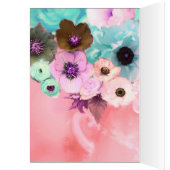 BUTTERFLIES, BLAUWGROEN ROZEN PINK EN ANEMONSENSTR (Binnen (Links))