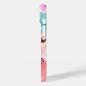 BUTTERFLIES, BLAUWGROEN ROZEN PINK EN ANEMONSENSTR Case-Mate iPhone CASE (Achterkant / Links)