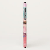 BUTTERFLIES, BLAUWGROEN ROZEN PINK EN ANEMONSENSTR Case-Mate iPhone CASE (Achterkant/links)