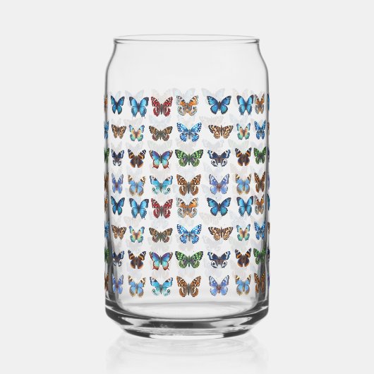Butterflies Blikvorm Glas (Voorkant)