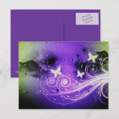 Butterflies Blossom Destiny Zazzle Briefkaart (Voorkant / Achterkant)