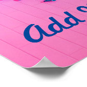 Butterflies Blue Pink Beauful Poster (Hoek)