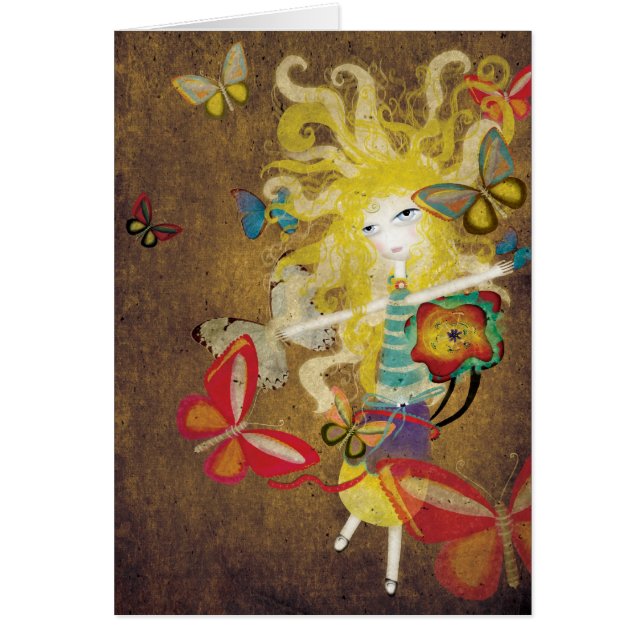 Butterflies bondgenoot in wonderland die van Kaart (Voorkant)