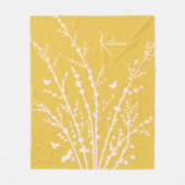 Butterflies Branches  naam Fleece Deken (Voorkant)