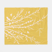 Butterflies Branches  naam Fleece Deken (Voorkant (Horizontaal))