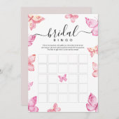 Butterflies Bridal bingo Shower Kaart (Voorkant / Achterkant)