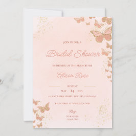 Butterflies Bridal Shower Invitation Kaart