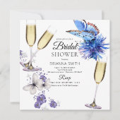 Butterflies Bridal Shower Invitation Kaart (Voorkant)