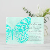 Butterflies Bridal Shower Invitations Kaart (Staand voorkant)