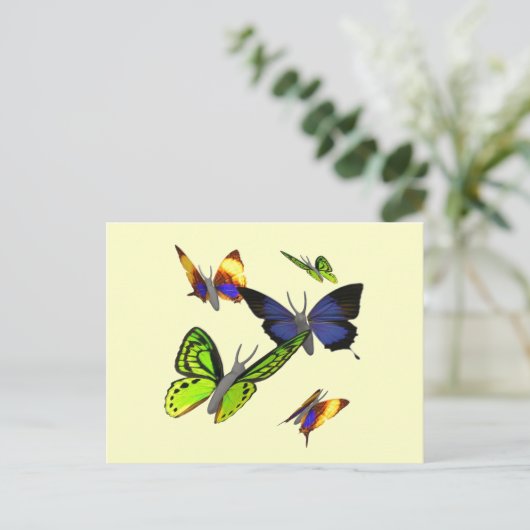 Butterflies Briefkaart (Staand voorkant)