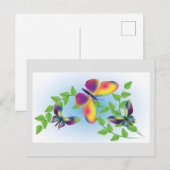 Butterflies Briefkaart (Voorkant / Achterkant)