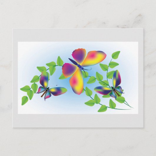 Butterflies Briefkaart (Voorkant)