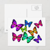 Butterflies Briefkaart (Voorkant / Achterkant)