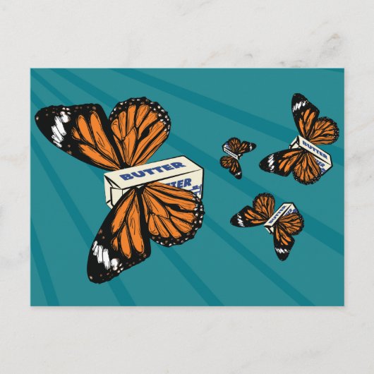 Butterflies Briefkaart (Voorkant)