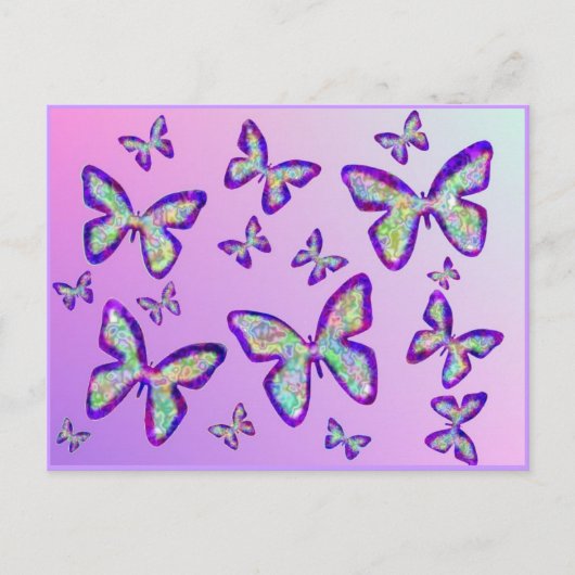 Butterflies Briefkaart (Voorkant)