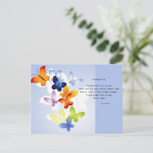 Butterflies Briefkaart (Staand voorkant)