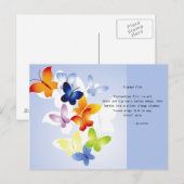 Butterflies Briefkaart (Voorkant / Achterkant)