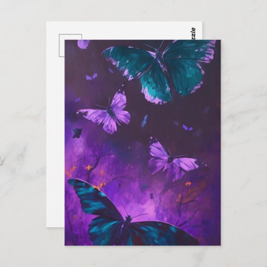 Butterflies Briefkaart (Voorkant / Achterkant)