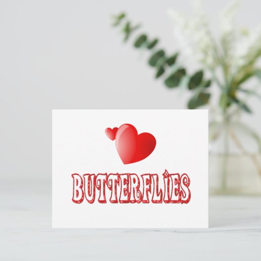 Butterflies Briefkaart (Staand voorkant)
