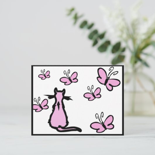 Butterflies Briefkaart (Staand voorkant)