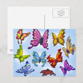 Butterflies Briefkaart (Voorkant / Achterkant)