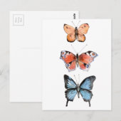 Butterflies Briefkaart (Voorkant / Achterkant)