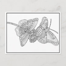 Butterflies Briefkaart Design - Colour Kaart