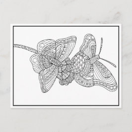 Butterflies Briefkaart Design - Colour Kaart