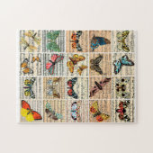 Butterflies bugs Blad Muziek  Ephemera Art Legpuzzel (Horizontaal)
