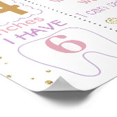 Butterflies Butterfly First Birthday-bordbord Poster (Hoek)