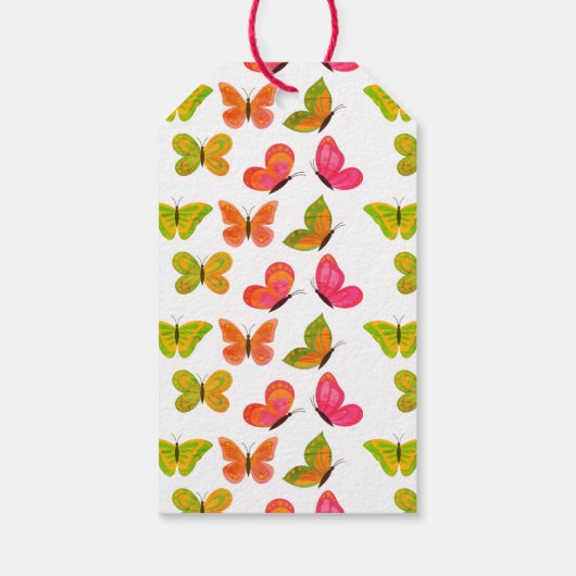 Butterflies Cadeaulabel (Achterkant)