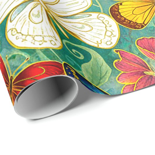 Butterflies Cadeaupapier (Rol Hoek)