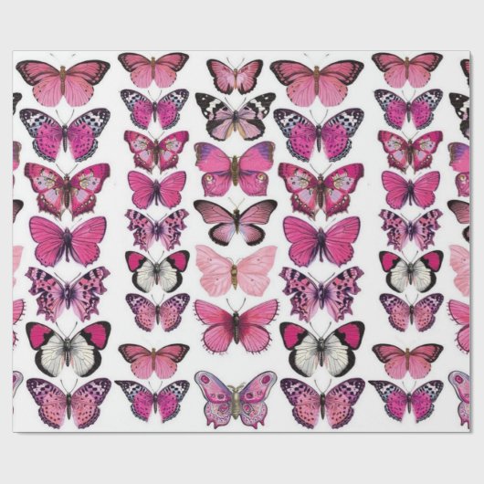 Butterflies Cadeaupapier (Vlak)