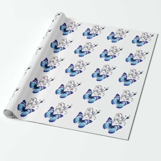 Butterflies Cadeaupapier (Uitgerold)