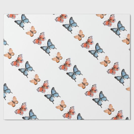 Butterflies Cadeaupapier (Vlak)