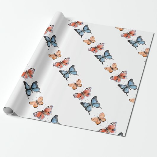 Butterflies Cadeaupapier (Uitgerold)
