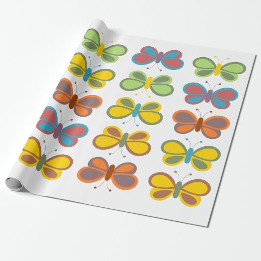 Butterflies Cadeaupapier (Uitgerold)