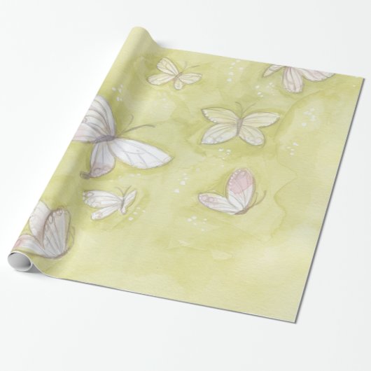 Butterflies Cadeaupapier (Uitgerold)