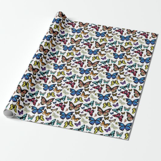 Butterflies Cadeaupapier (Uitgerold)