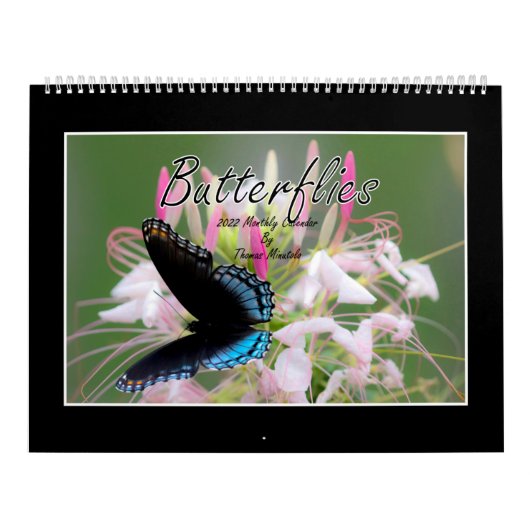Butterflies Calendar 2022 van Tom Minutolo Kalender (Hoes)